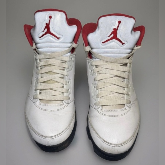 Mens Size 8 Nike Air Jordan 5 V Retro Shoes Fire
Red Silver Tongue 2020 PROJECT - Picture 1 of 10
